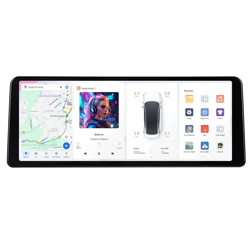 DUDU7 — Магнитола 12.3" стиль C (2K) — фото